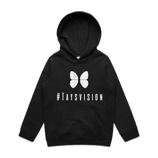 #Taysvision Kids Hoodie White BF Thumbnail