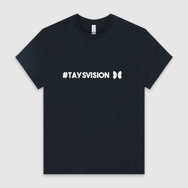 #Taysvision Mens Tee White BF Thumbnail